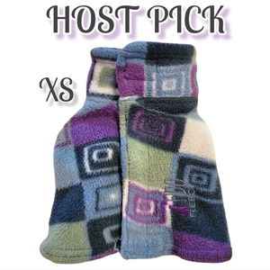 HOST PICK 😊  Vtg Dog Multicolored Fido Fleeced Winter Jacket Velcro Easy On XS